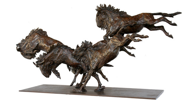 wildebeeste bronze